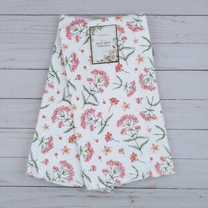 Cedarlane Kitchen Towels Towel Floral Flowers Set of 2 Dual Purpose 18x28